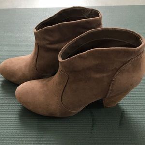 Faux Suede Booties
